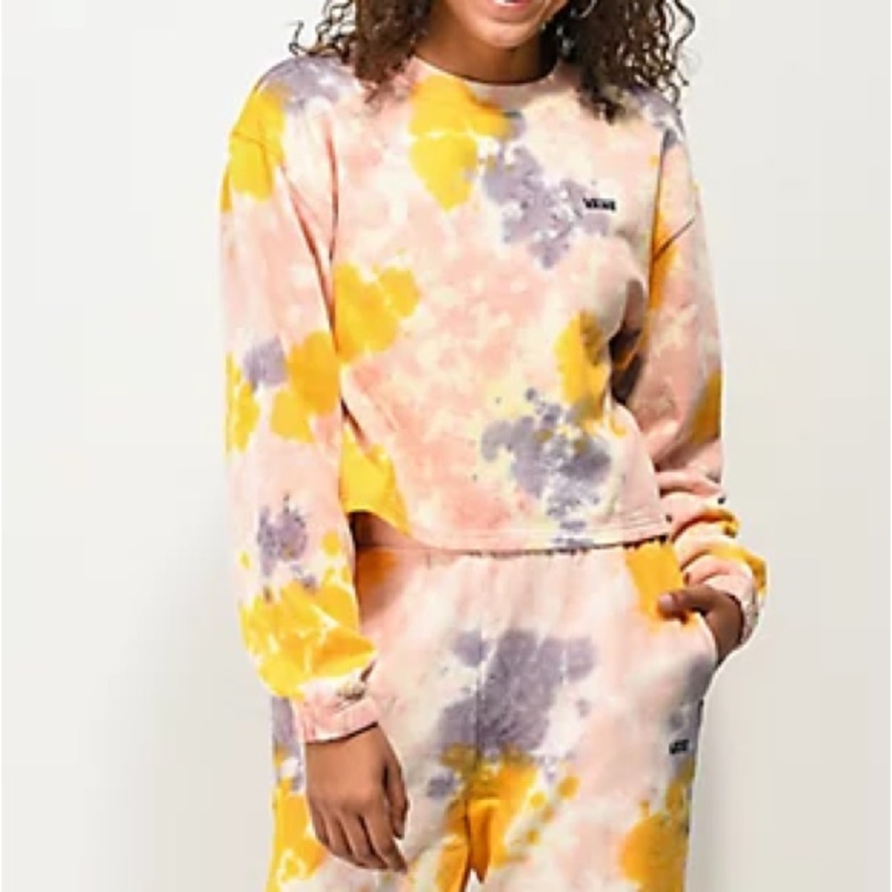 VANS Women’s Tie Dye Cropped Sweatshirt
